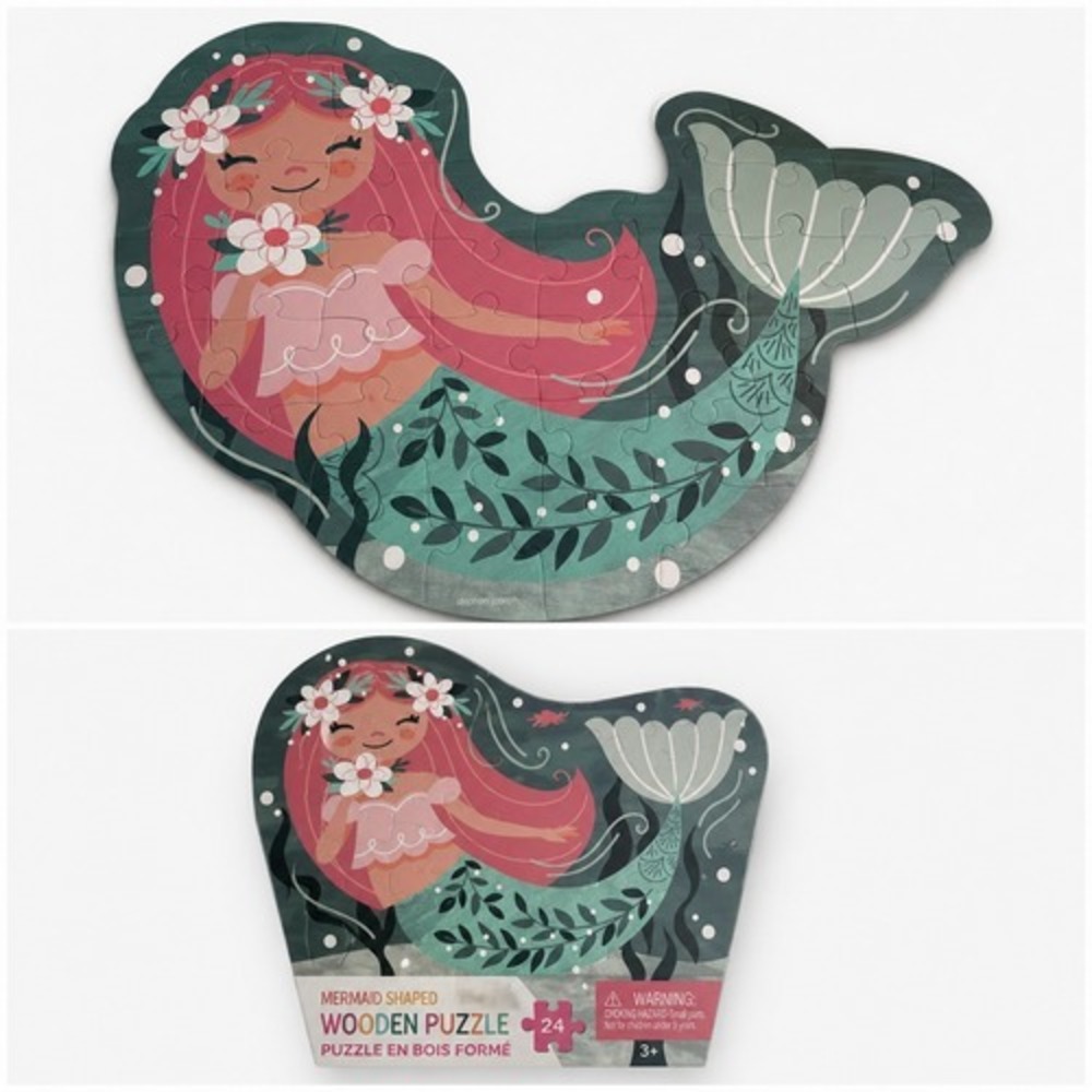 Stephen Joseph Mermaid Shaped 42 Pieces Puzzle Complete